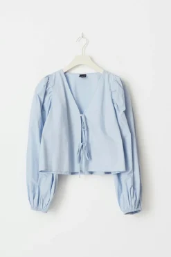 Tie blouse