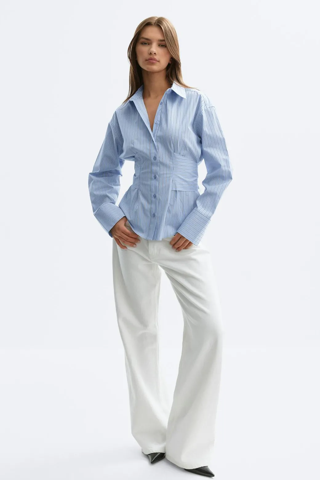 Tie blouse