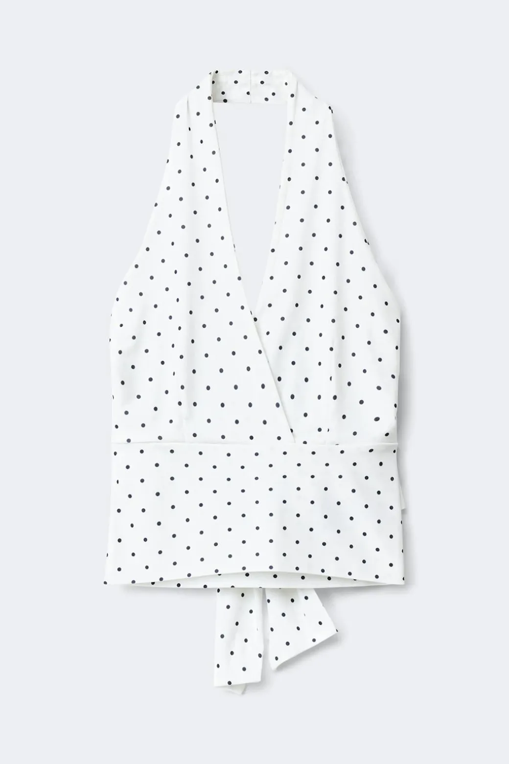 Tie detail halterneck top
