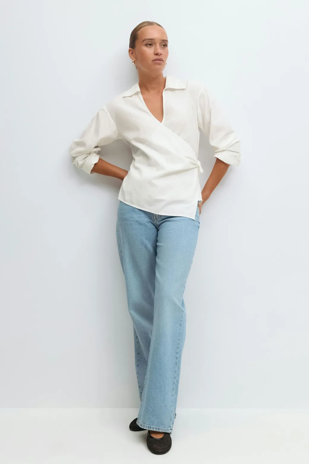 Tie front shirt