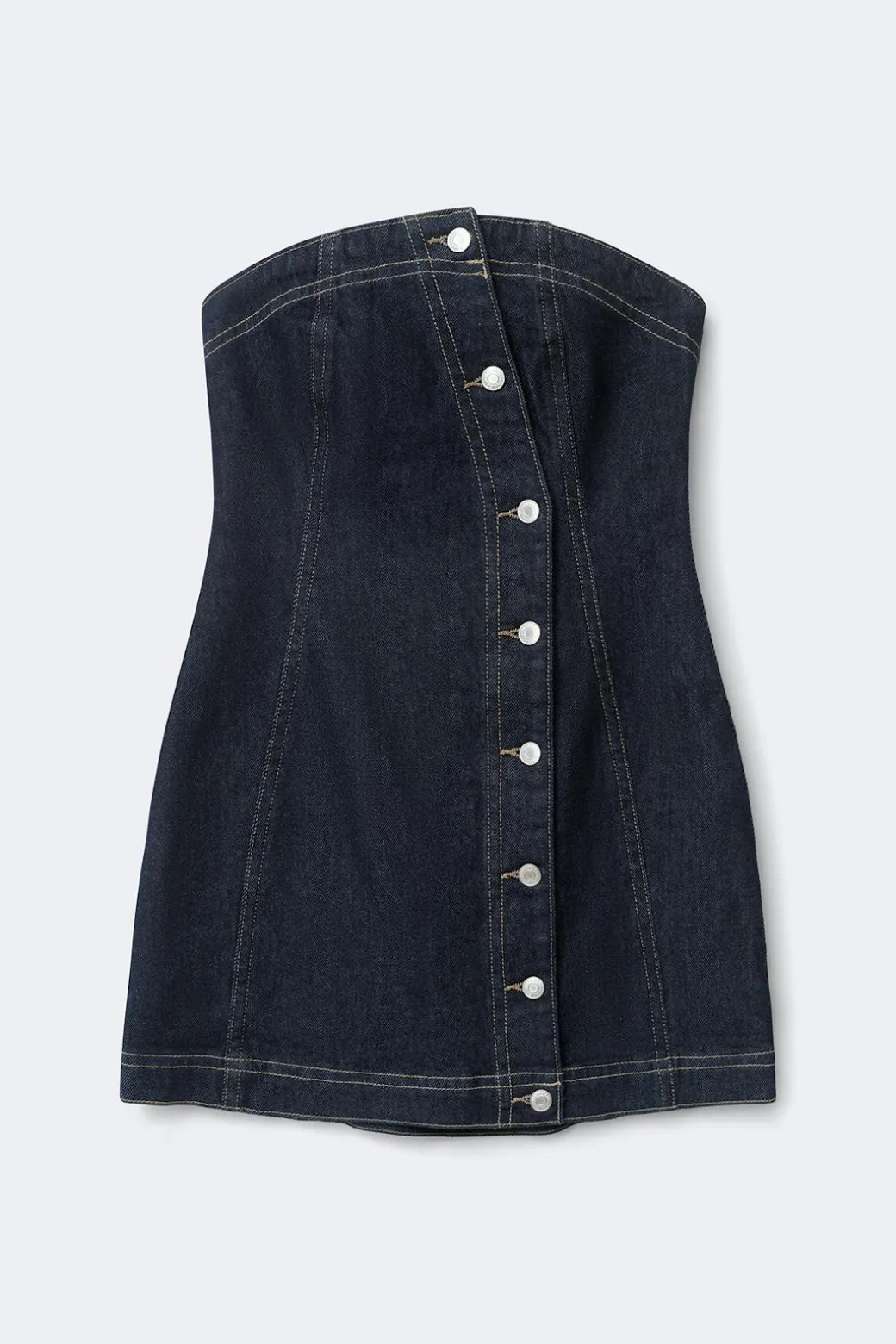 Tube denim dress