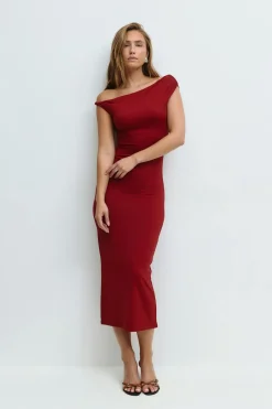 Twist asymmetric dress