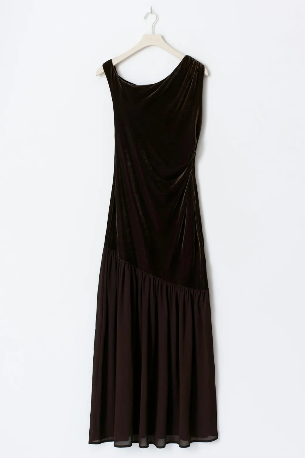 Twisted sheer maxi dress