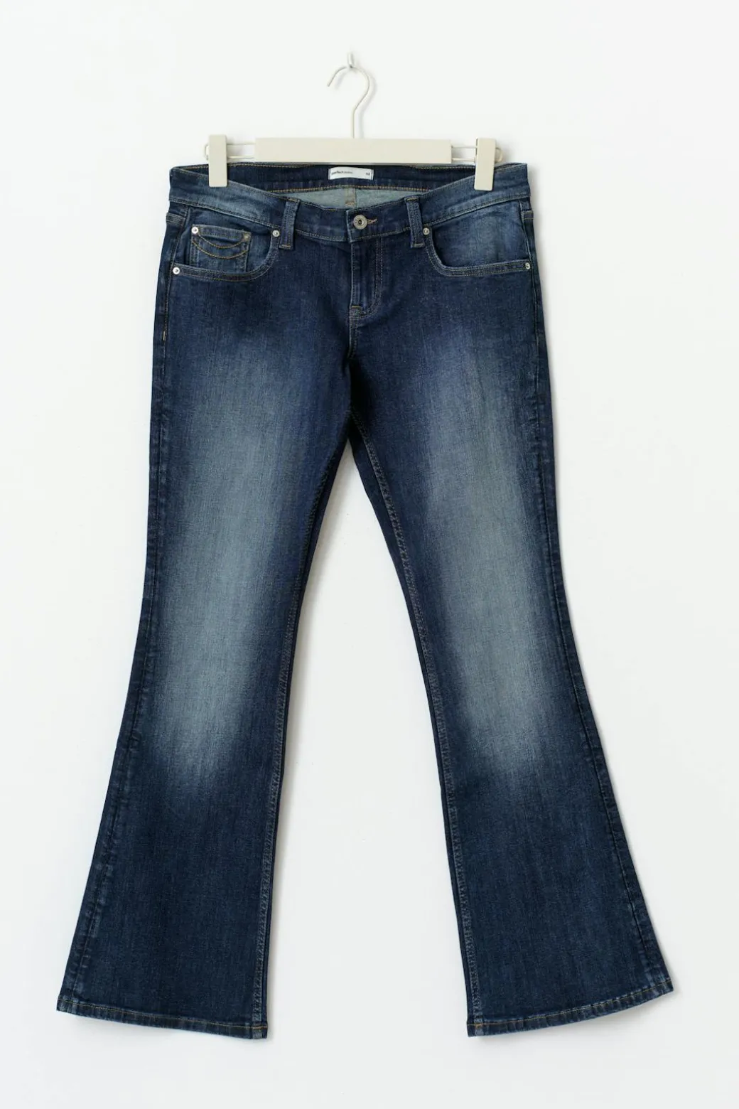 Ultra low bootcut jeans