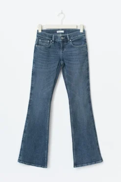 Ultra low bootcut jeans