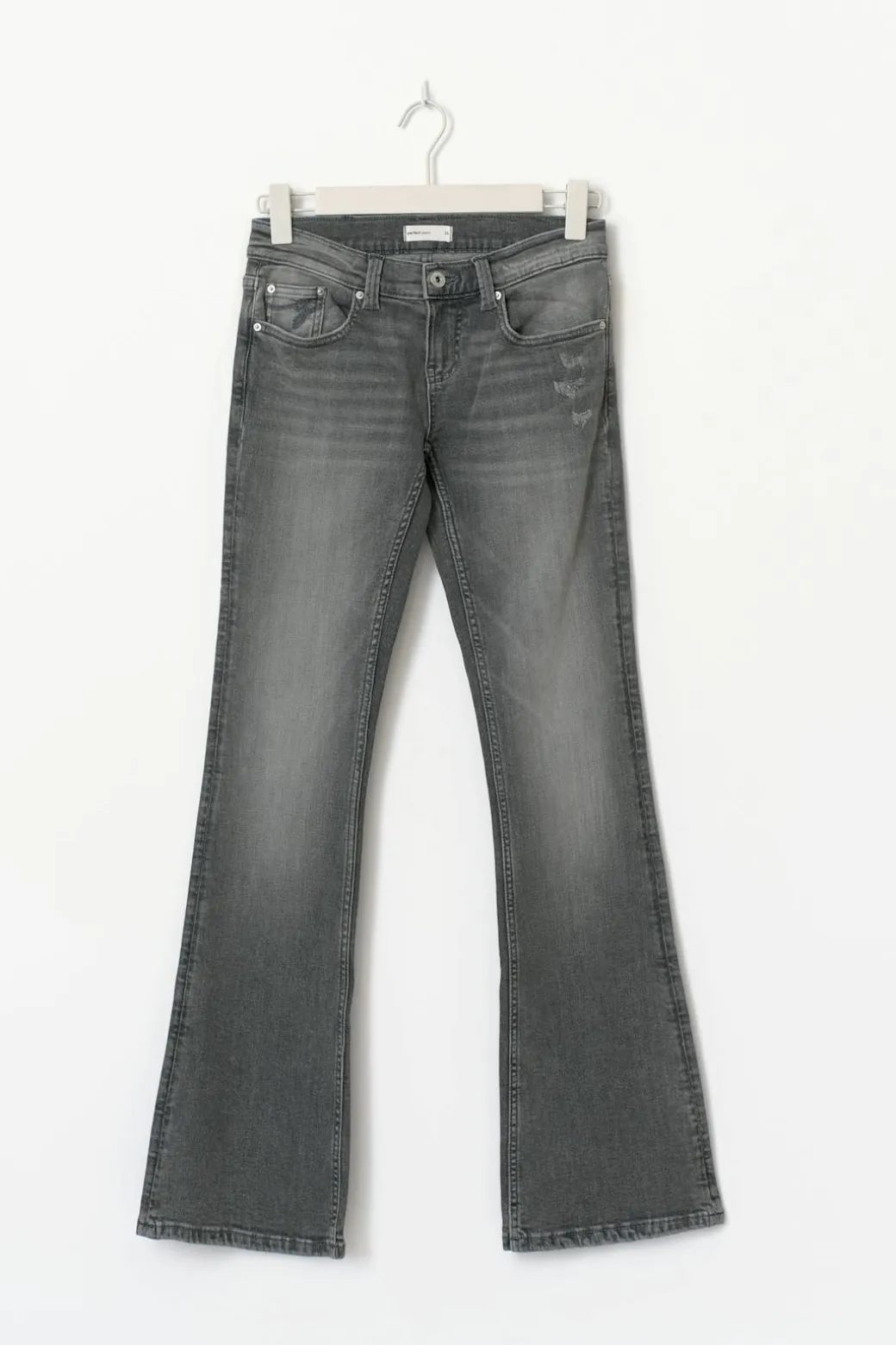 Ultra low bootcut jeans