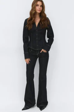 Ultra low flare jeans