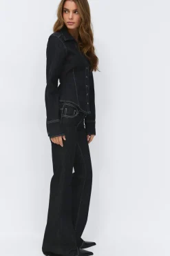Ultra low flare jeans
