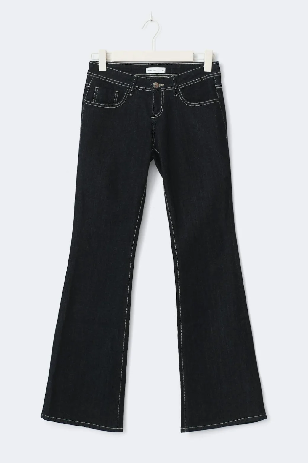 Ultra low flare petite jeans