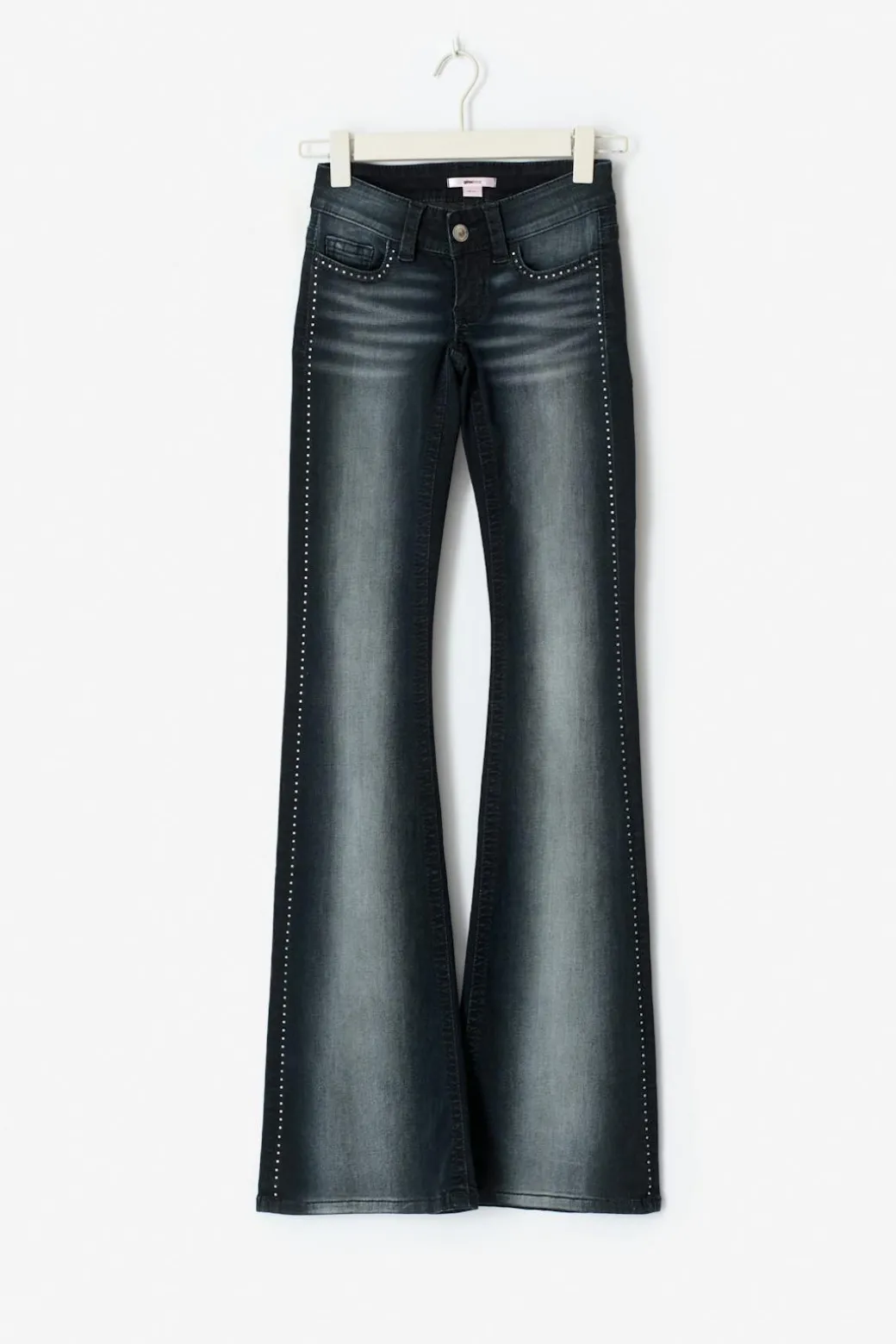 14+ ultra low rhinestone jeans
