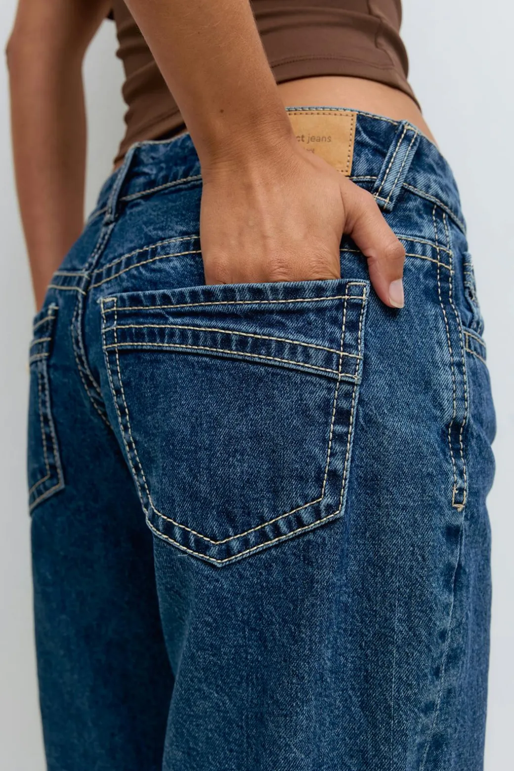 Ultra low wide jeans