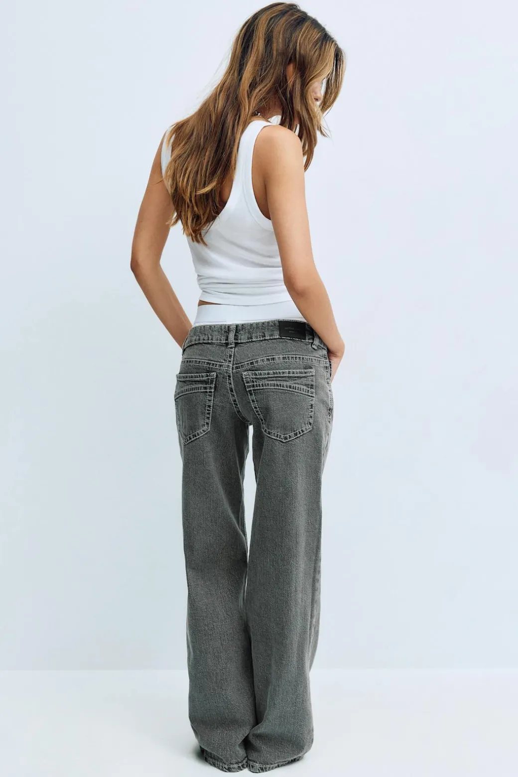 Ultra low wide jeans