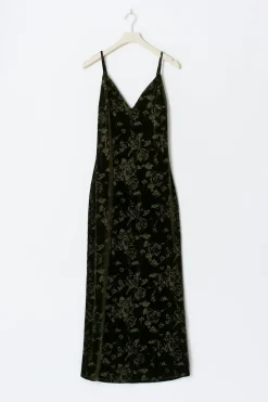 Velvet maxi dress
