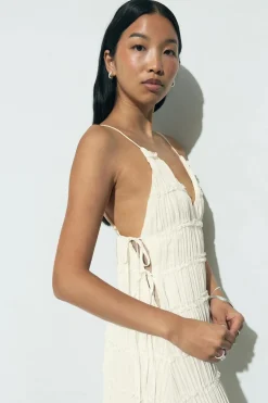 V-neck maxi dress