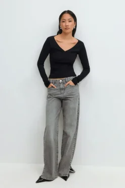 V-neck top