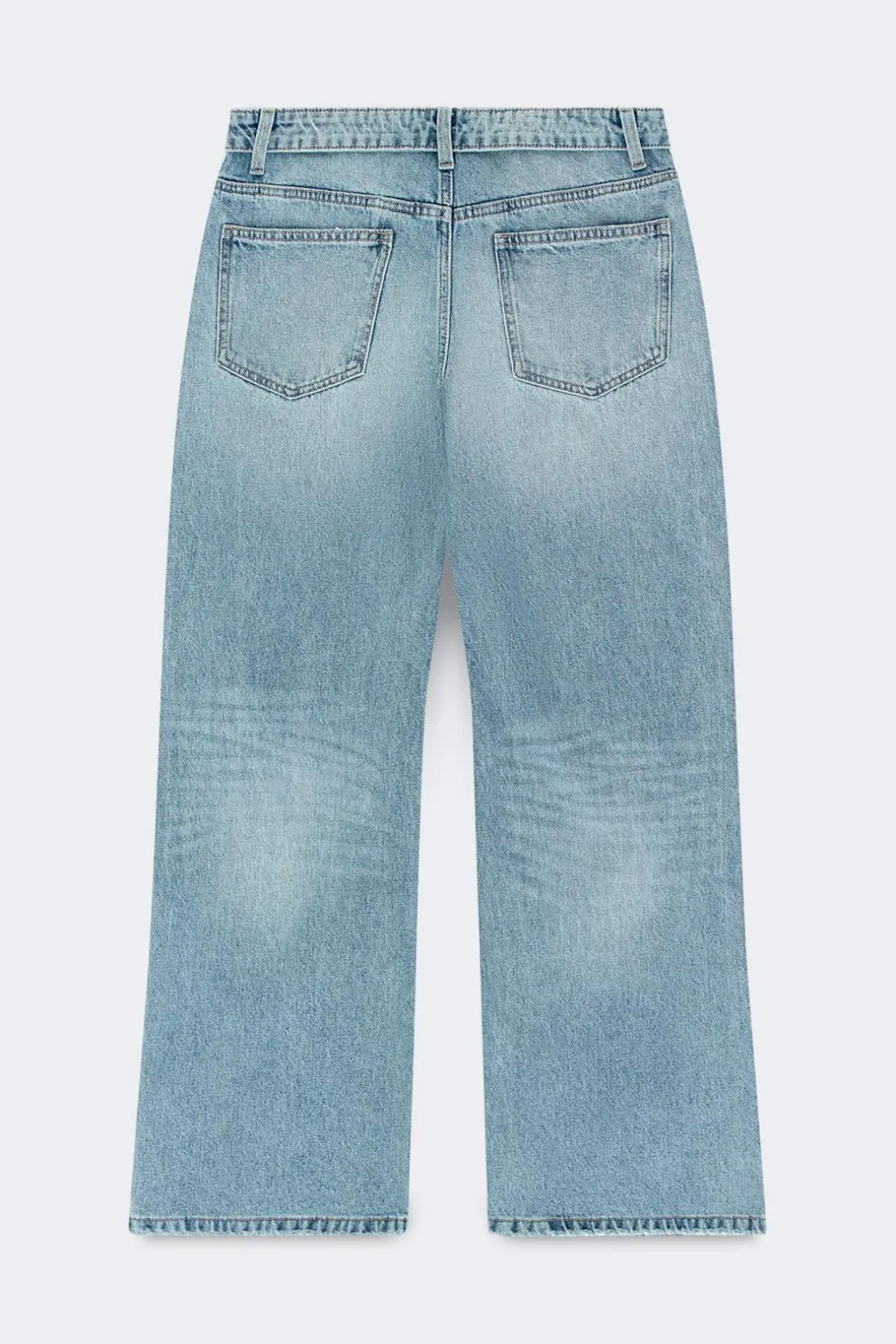 Waist flip wide jeans