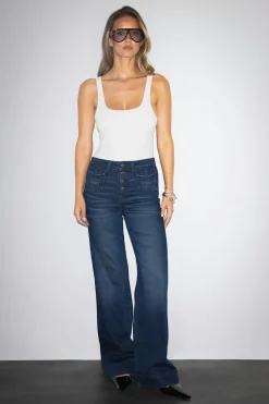 Waist hug flare jeans