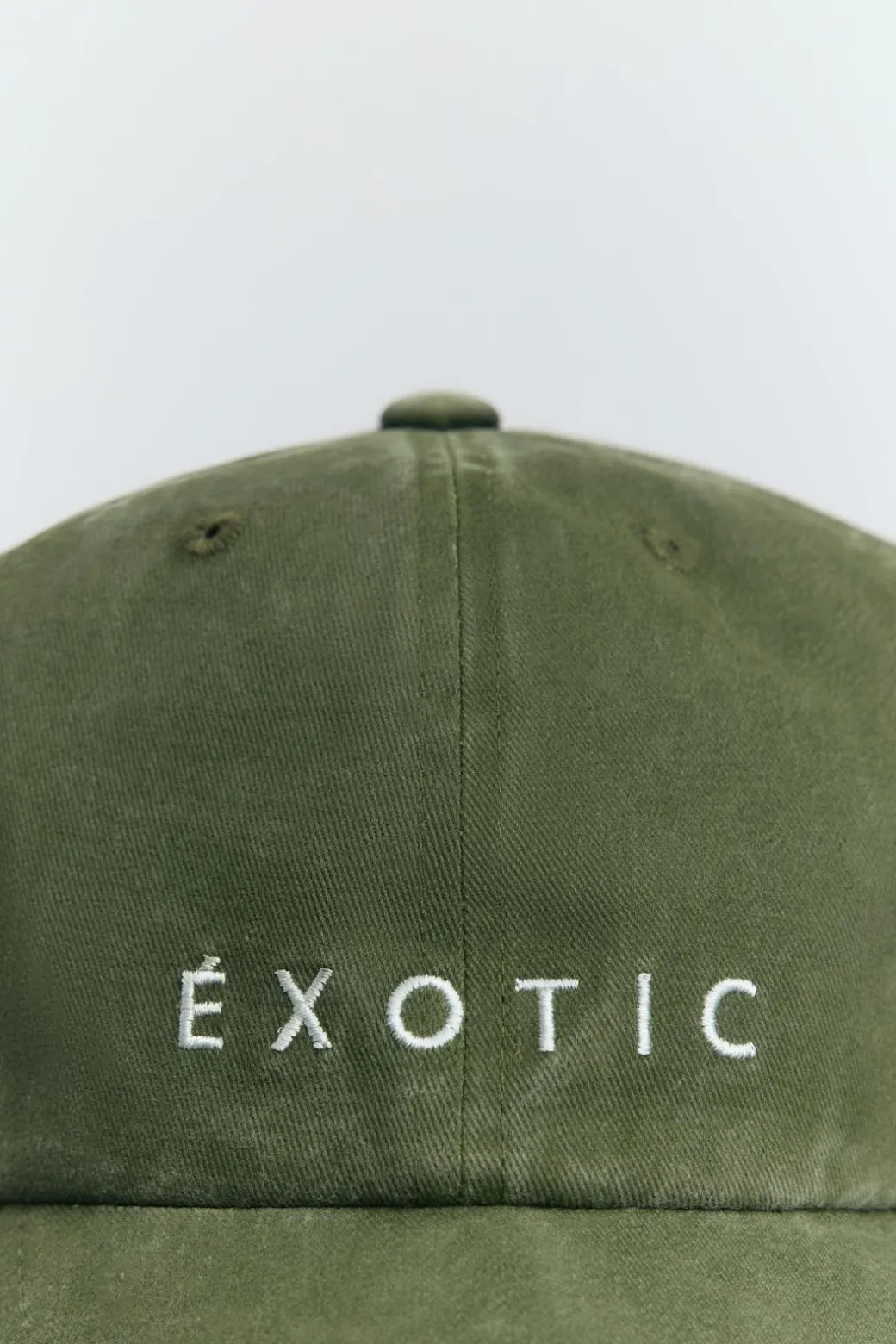 Washed cotton cap
