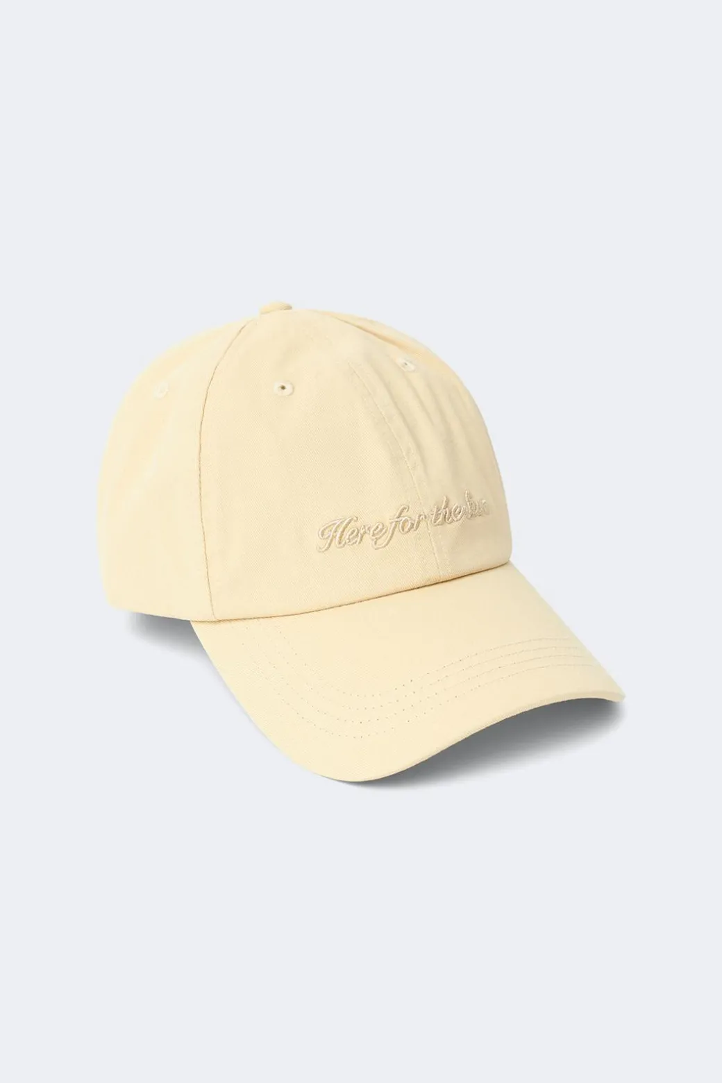 Washed cotton cap