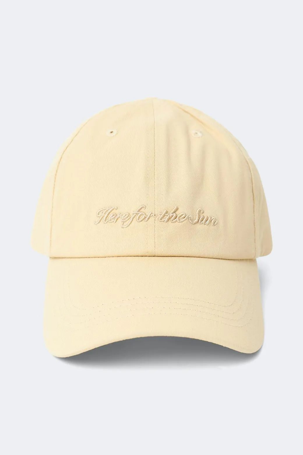 Washed cotton cap
