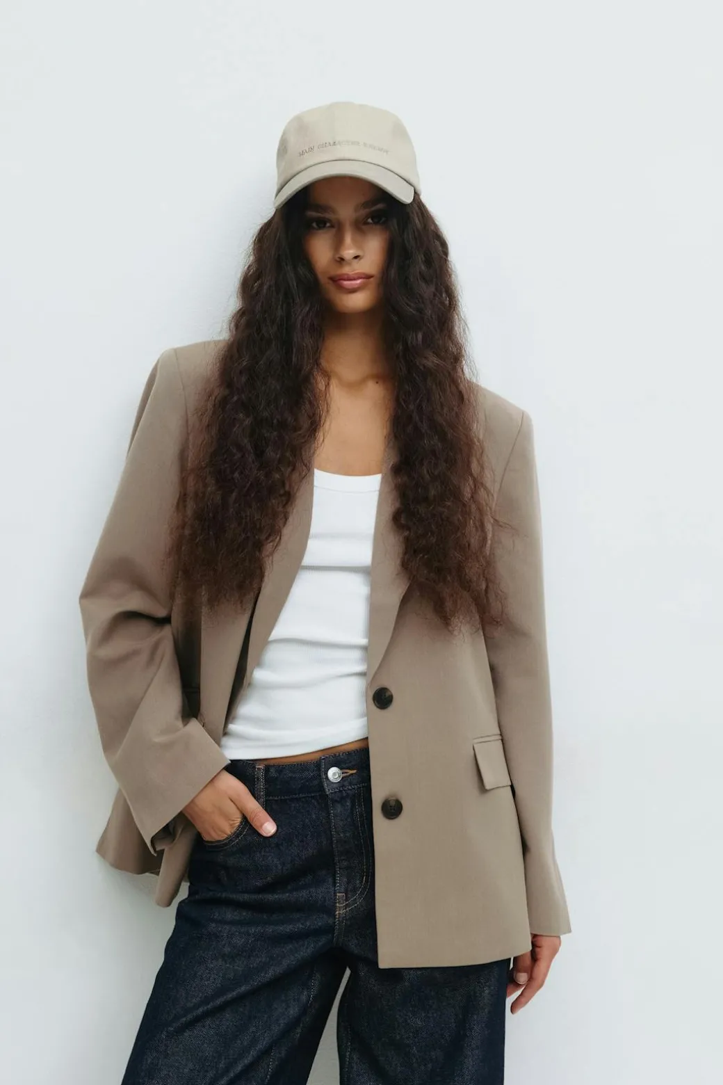Washed cotton cap