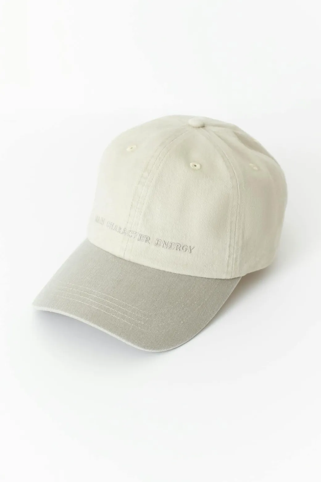 Washed cotton cap