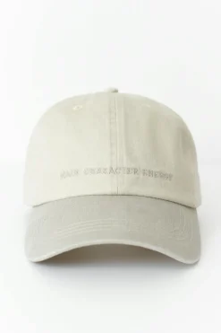 Washed cotton cap