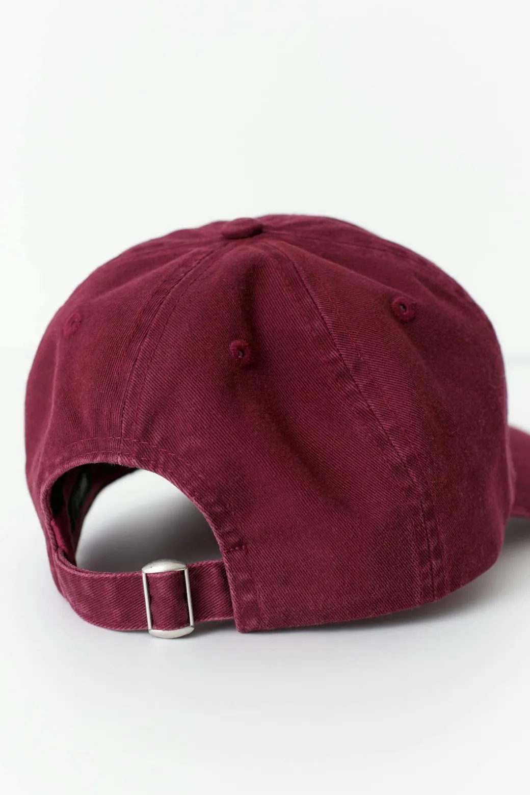 Washed cotton cap