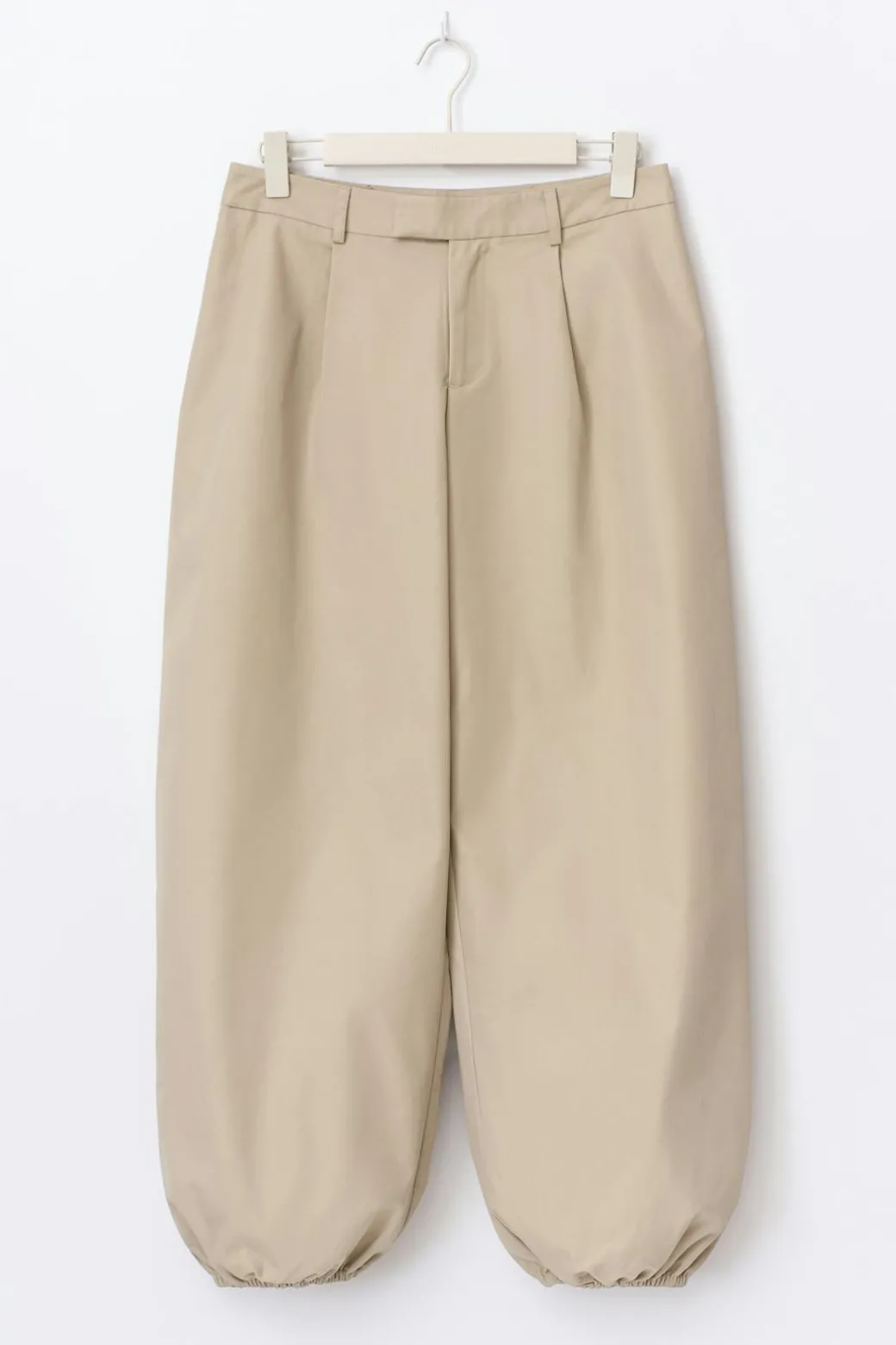 Wide balloon cotton trousers