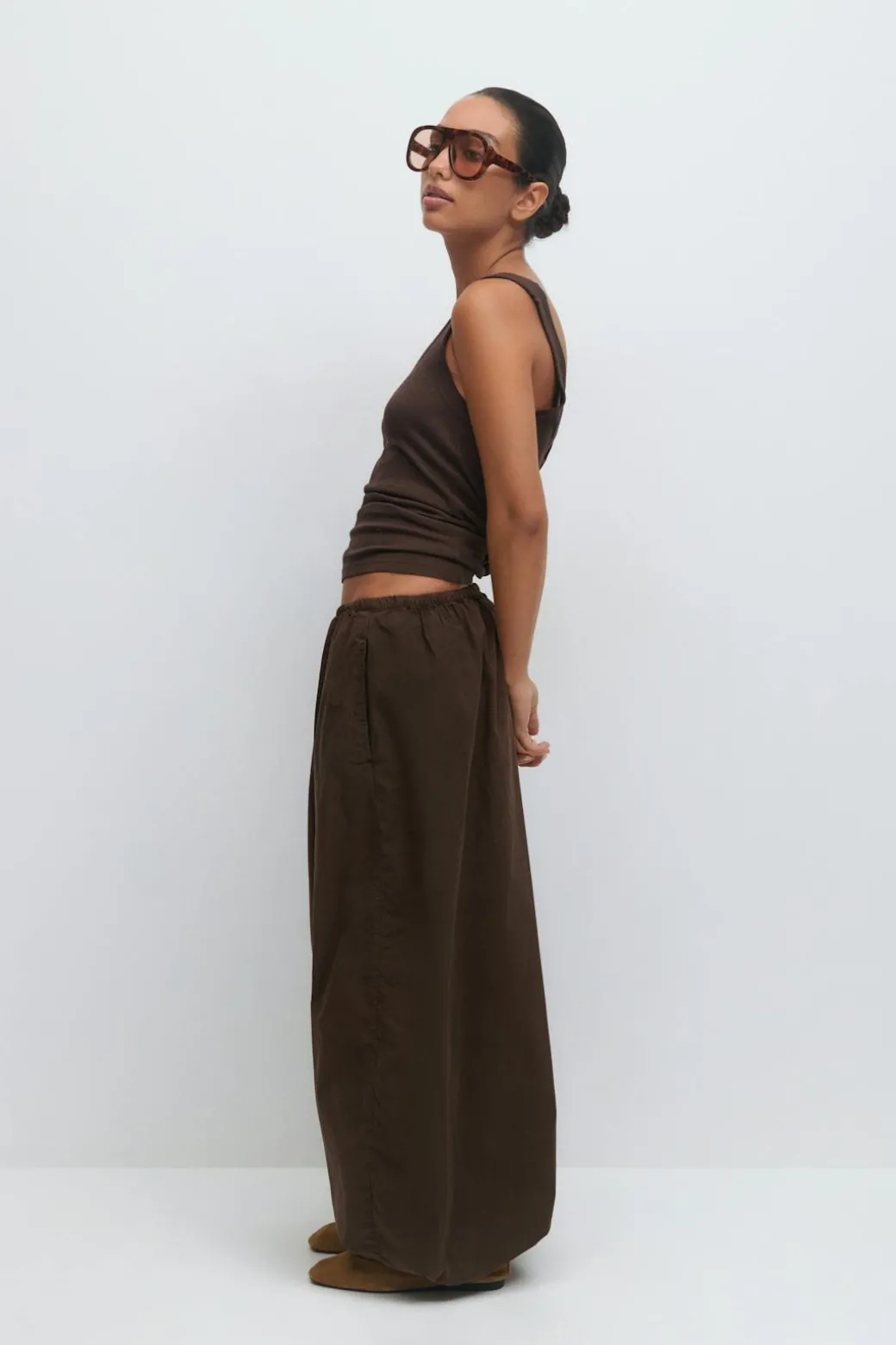 Wide balloon trousers