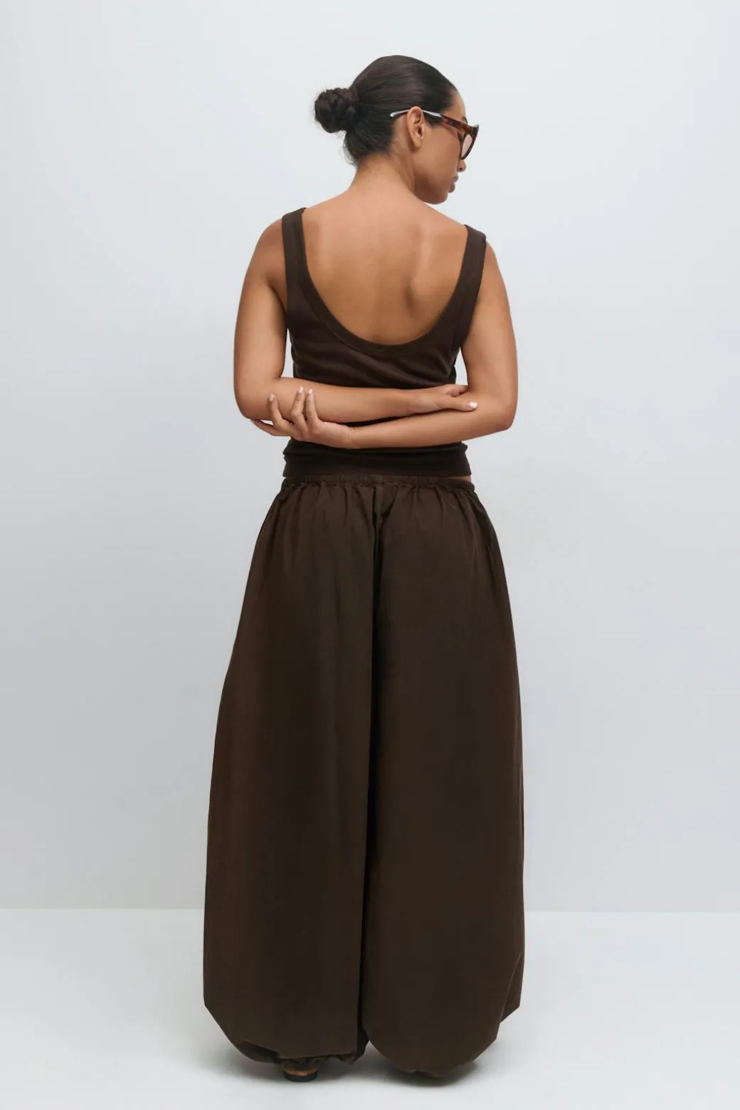 Wide balloon trousers