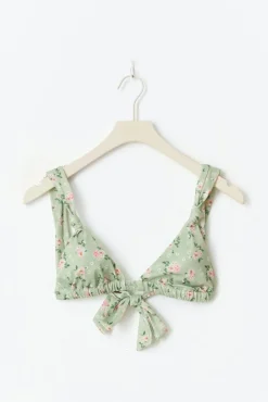 Wide strap bikini top
