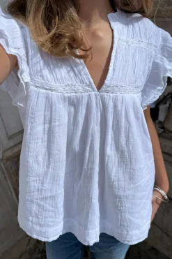 Y boho short sleeve top