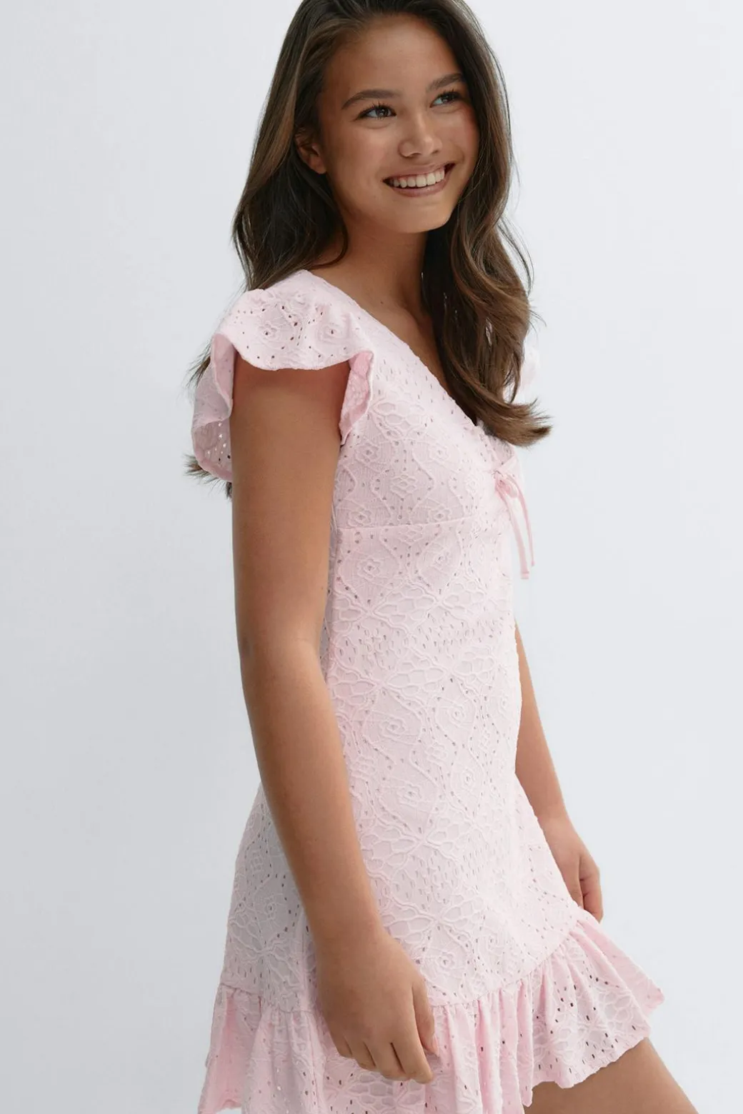 Y broderie anglais dress