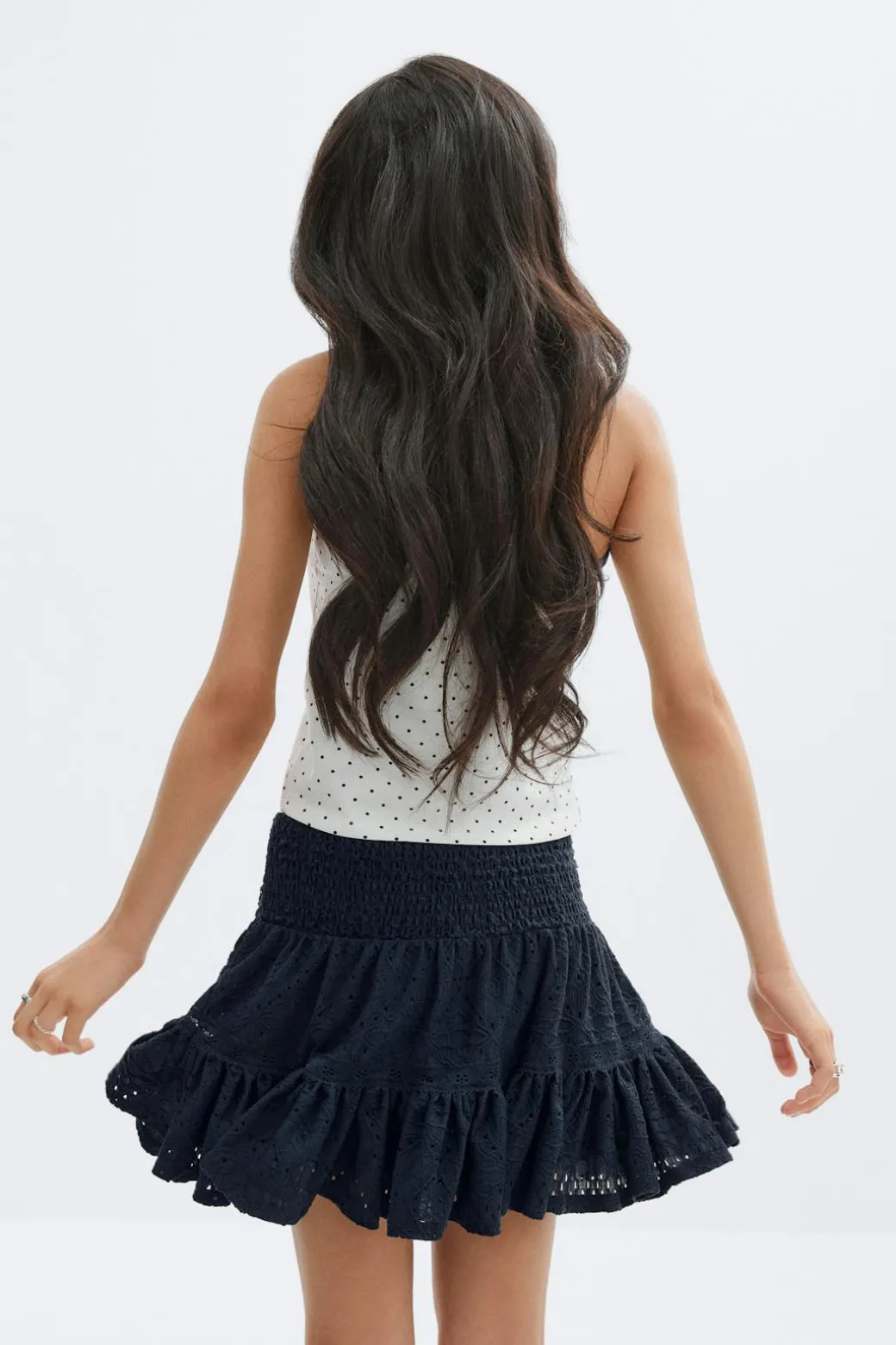 Y broderie anglais skirt