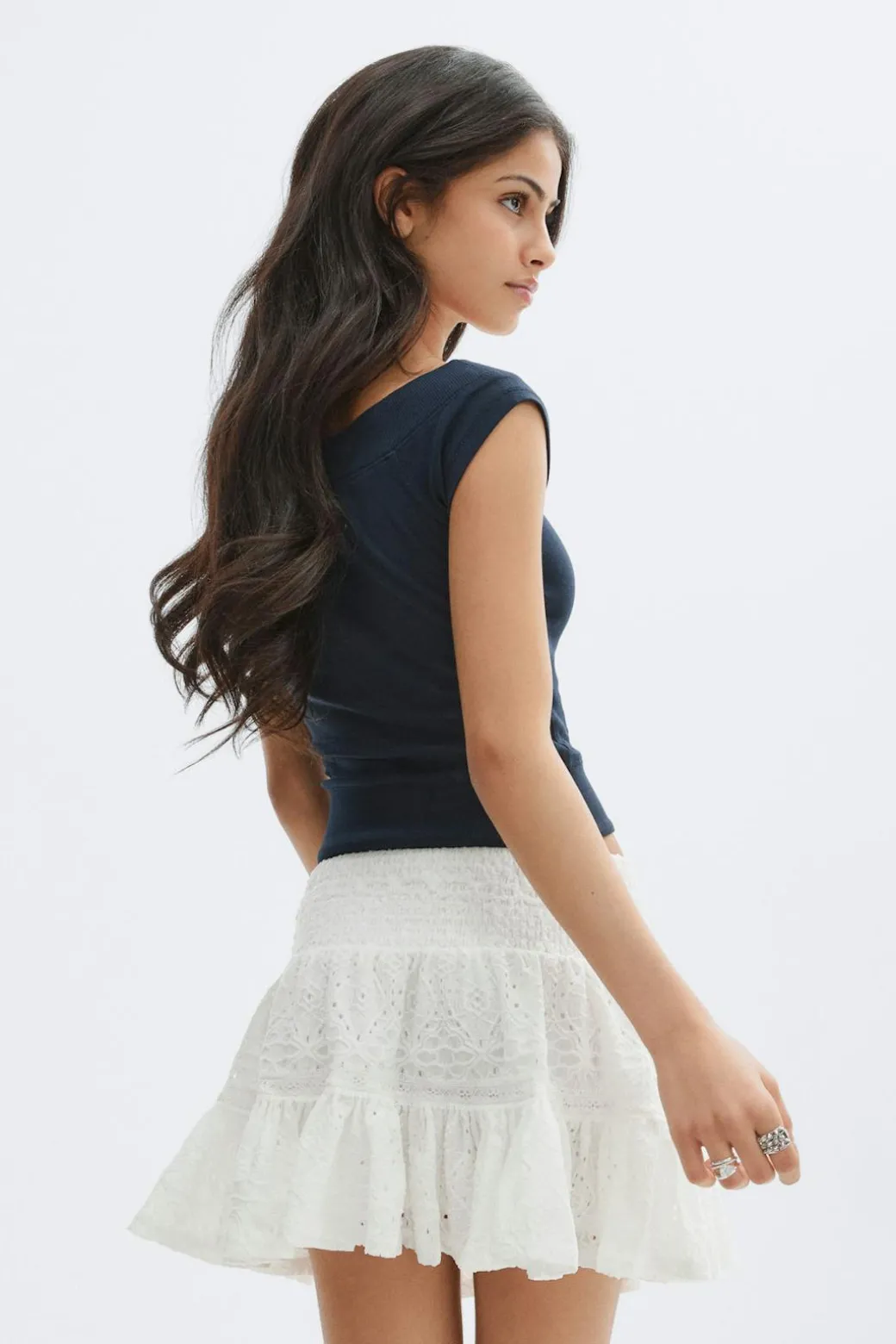 Y broderie anglais skirt