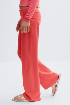 Y coral baggy yoga pants