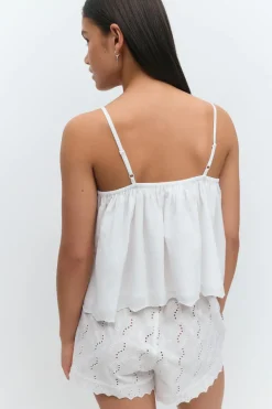 Y embroidery singlet