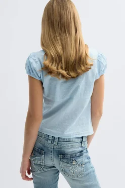 Y fitted short sleeve top
