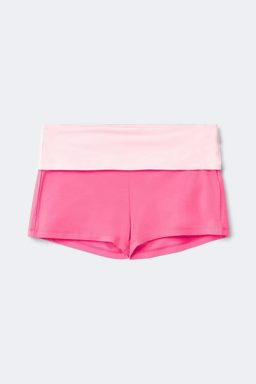 Y folded waist shorts