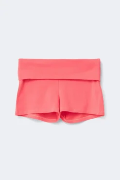 Y folded waist shorts