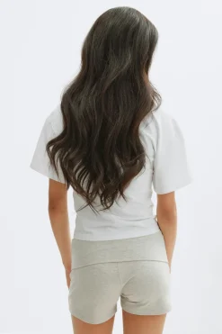 Y folded waist shorts