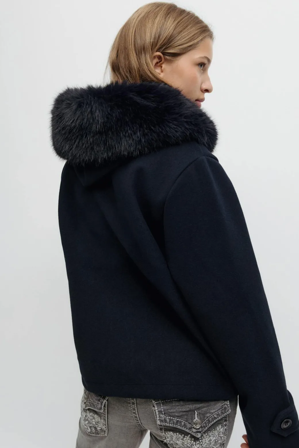Y fur felt jacket
