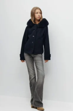 Y fur felt jacket