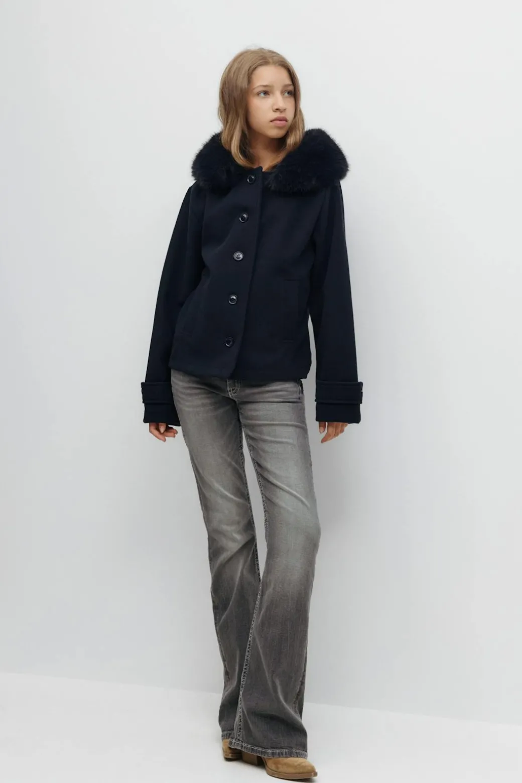 Y fur felt jacket