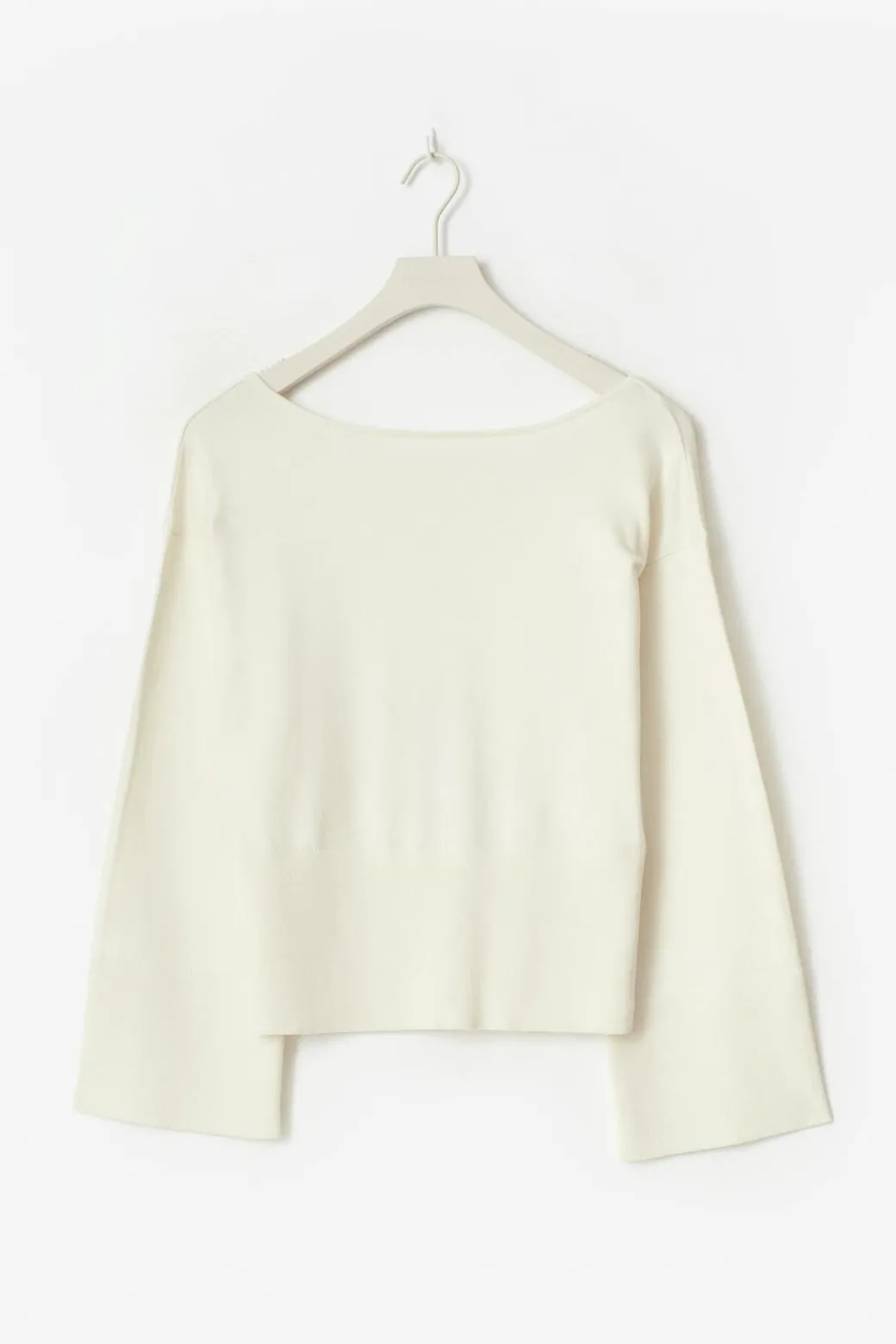 Y high rib knitted sweater