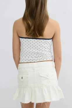 Y jeanova frill denim skirt
