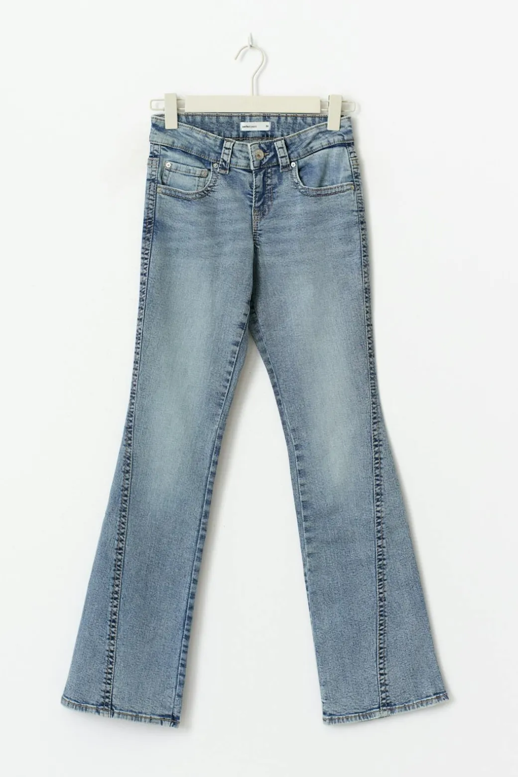Y2k low twisted bootcut jeans