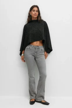 Y2k low twisted bootcut jeans
