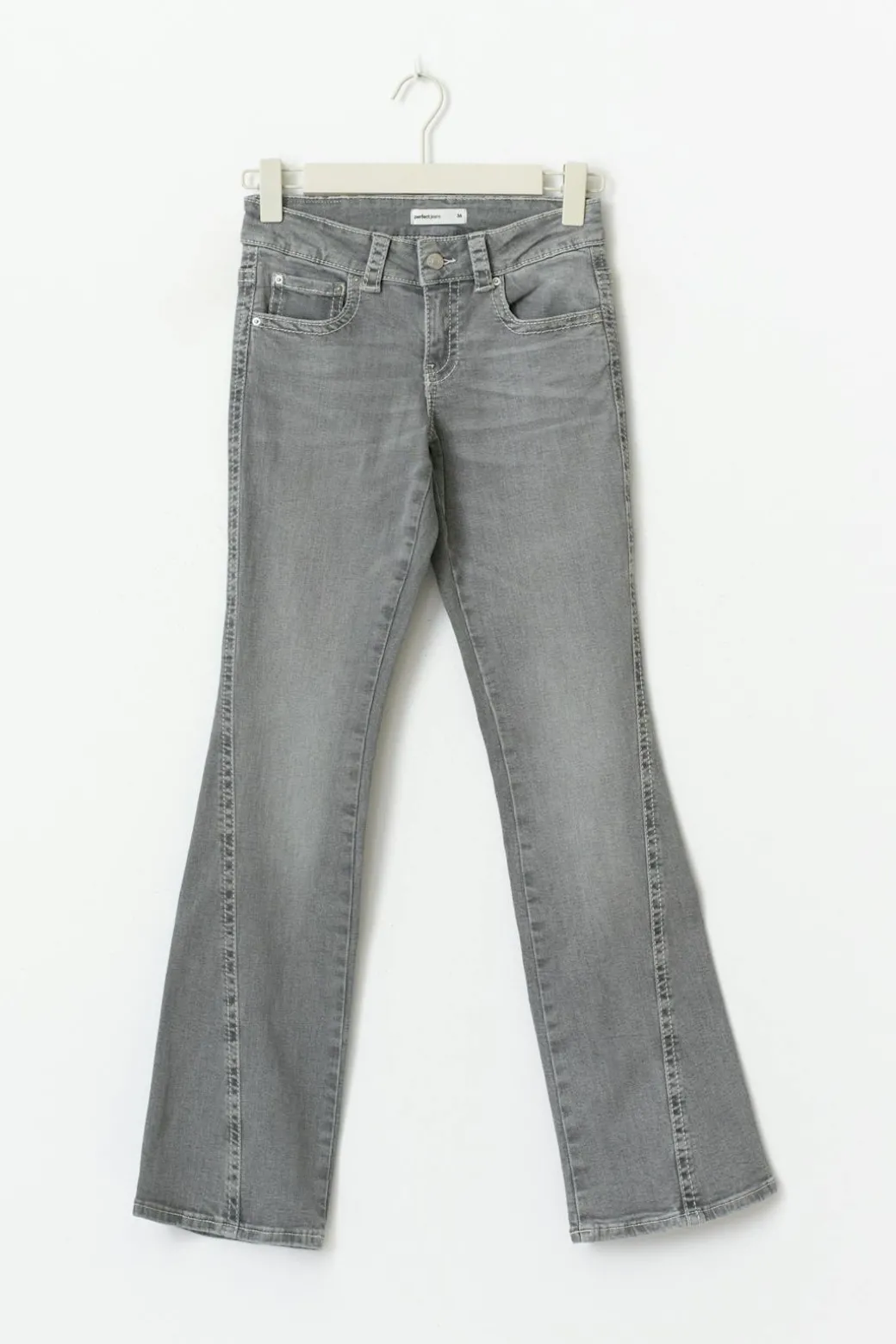 Y2k low twisted bootcut jeans
